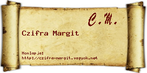 Czifra Margit névjegykártya